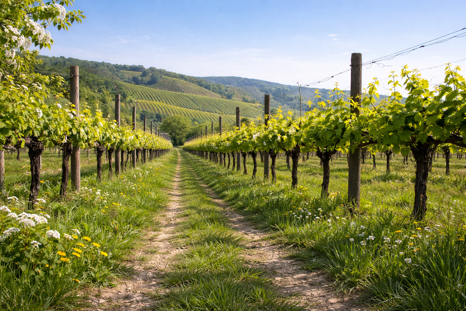 weinhof.thomas.diem - Weingärten im Frühjahr