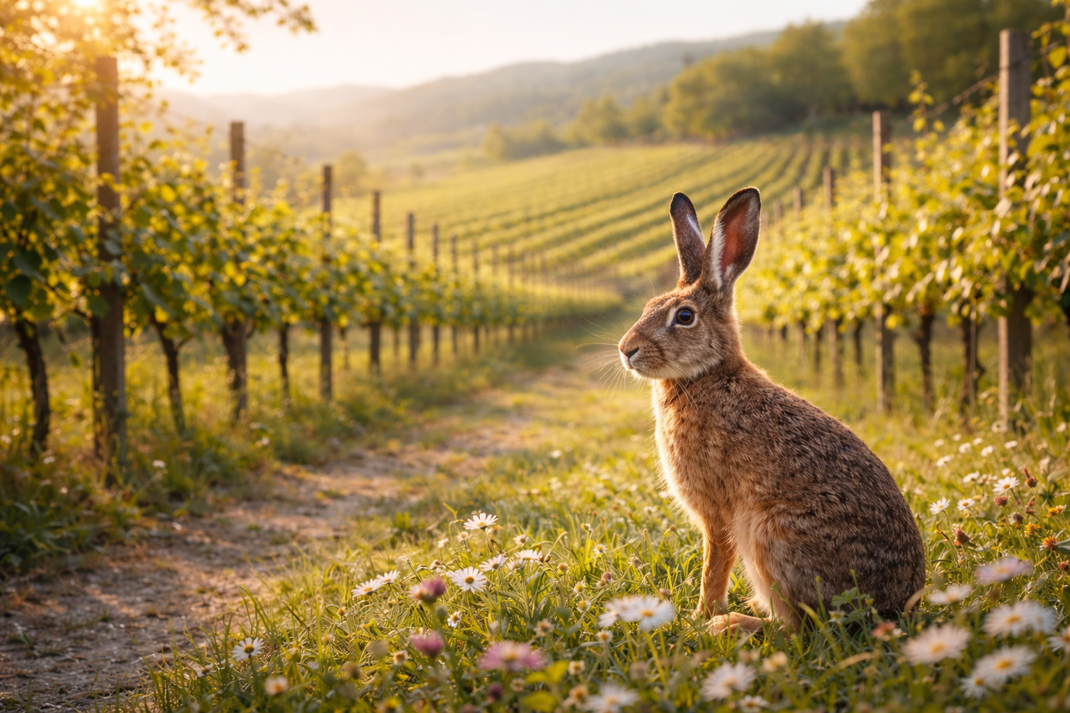 Der Osterhase im Weingarten – Wein für Ostern vom Weinhof Thomas Diem