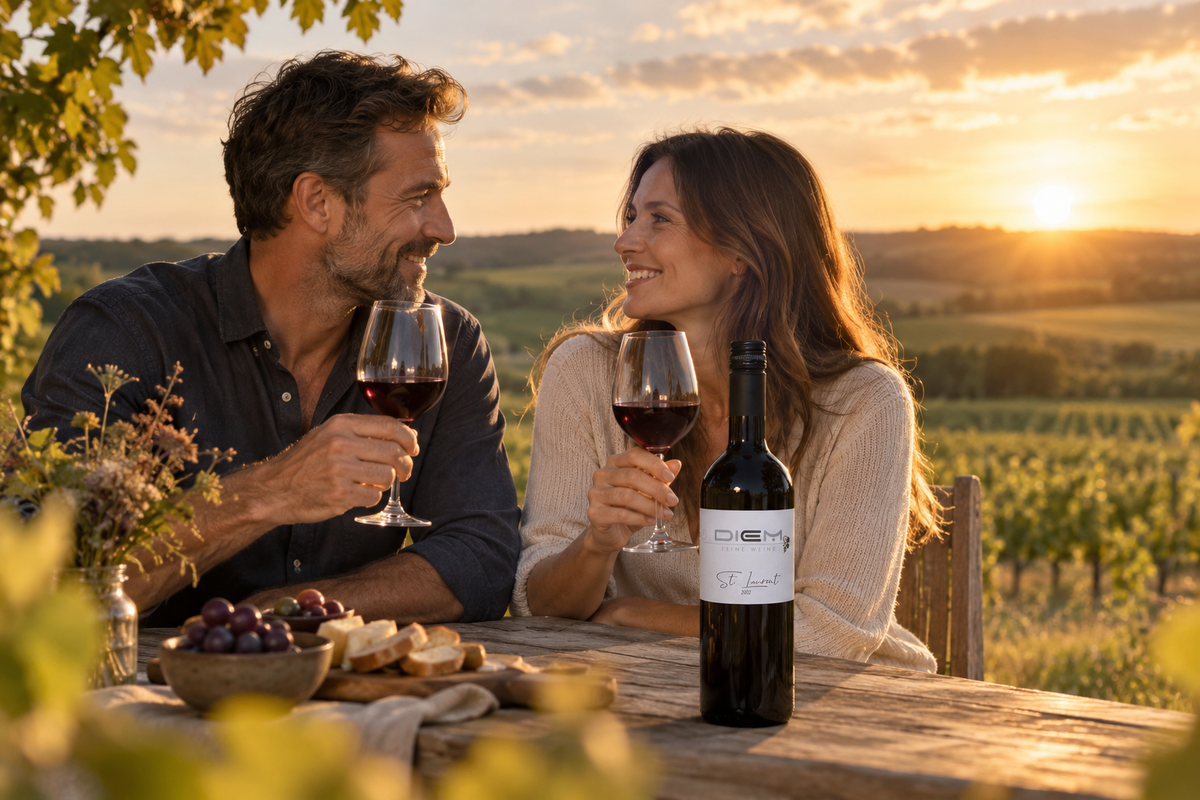 Gemütlicher Abend mit St. Laurent – Weinmoment vom weinhof.thomas.diem