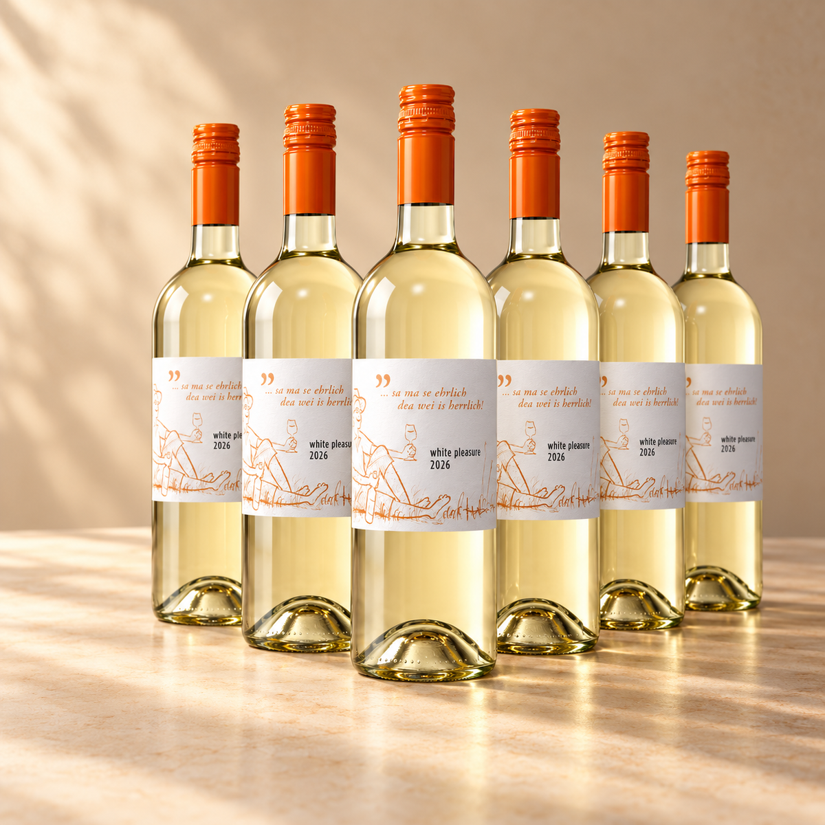6er Jungwein-Paket white pleasure 2026 – sechs Flaschen